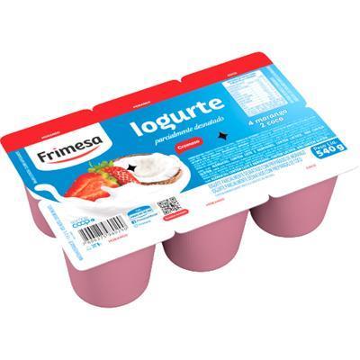 IOGURTE SEMI DESNATADO MORANGO E COCO FRIMESA 6UN