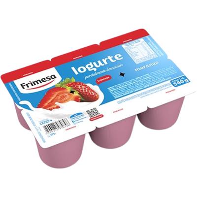 IOGURTE SEMI DESNATADO SABOR MORANGO FRIMESA 6UN