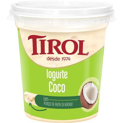 IOGURTE INTEGRAL COM PEDAÇOS DE COCO TIROL 500G
