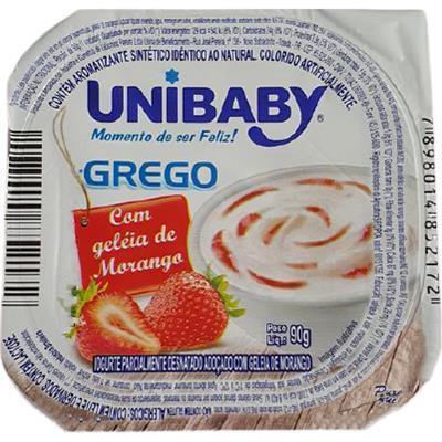 IOGURTE SABOR GELÉIA DE MORANGO GREGO UNIBABY 100G