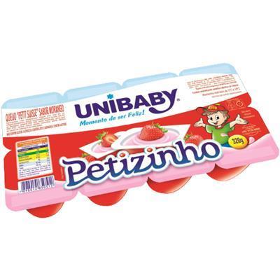 PETIT SUISSE SABOR MORANGO PETIZINHO UNIBABY 320G