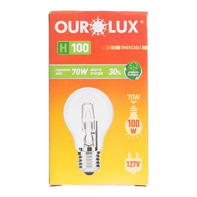 LÂMPADA OUROLUX HALOGENA CLARA 70W 127V