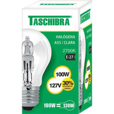 LÂMPADA HALÓGENA CLARA 127V 100W TASCHIBRA 1UN