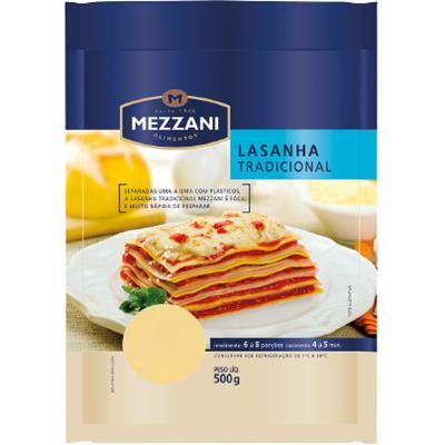 MASSA PARA LASANHA TRADICIONAL MEZZANI 500G