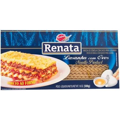 LASANHA COM OVOS DIRETO AO FORNO RENATA 500G