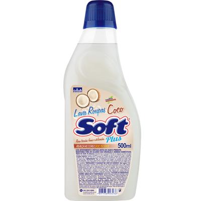 LAVA ROUPAS LIQUÍDO DE COCO SOFT PLUS 500ML