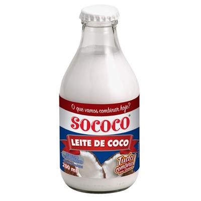 LEITE DE COCO SOCOCO VIDRO 200ML