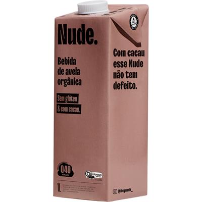 BEBIDA À BASE DE AVEIA ORGÂNICA CACAU NUDE. 1L