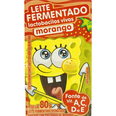 LEITE FERMENTADO DE MORANGO BOB ESPONJA ELEGÊ 80G