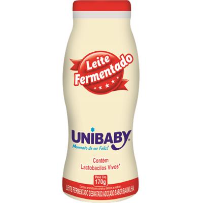 LEITE FERMENTADO DESNATADO BAUNILHA UNIBABY 170G