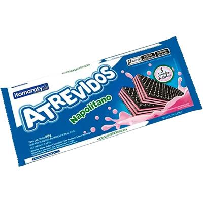 BISCOITO WAFER NAPOLITANO ATREVIDOS ITAMARATY 80G