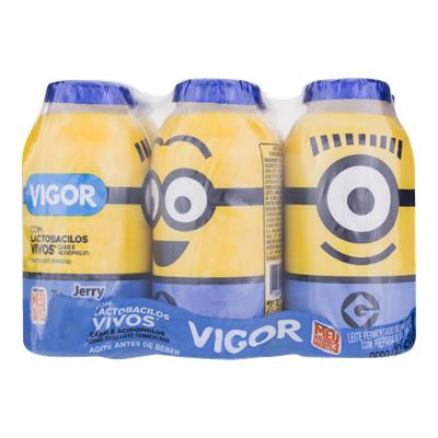 LEITE FERMENTADO DESNATADO VIGOR PACK 450G 6UN