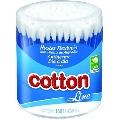 HASTE FLEXÍVEL PONTA DE ALGODÃO LINE COTTON 150UN
