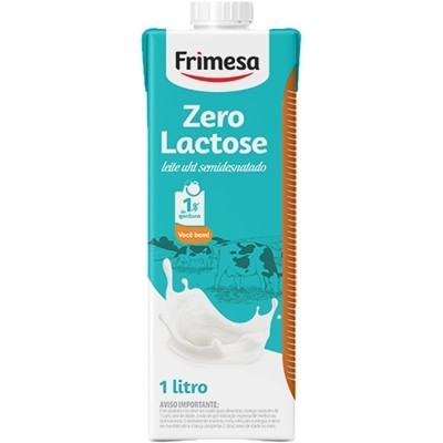 LEITE UHT SEMIDESNATADO ZERO LACTOSE FRIMESA 1L
