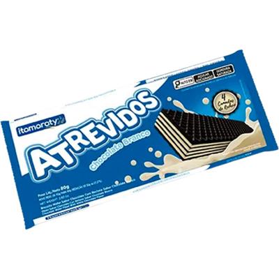 WAFER CHOCOLATE BRANCO ATREVIDOS ITAMARATY 80G