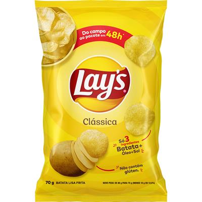 BATATA FRITA LISA CLÁSSICA LAY'S 70G